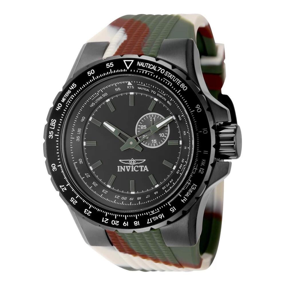 NWT Invicta 49730 Aviator | Quartz | Black | Men's Watch